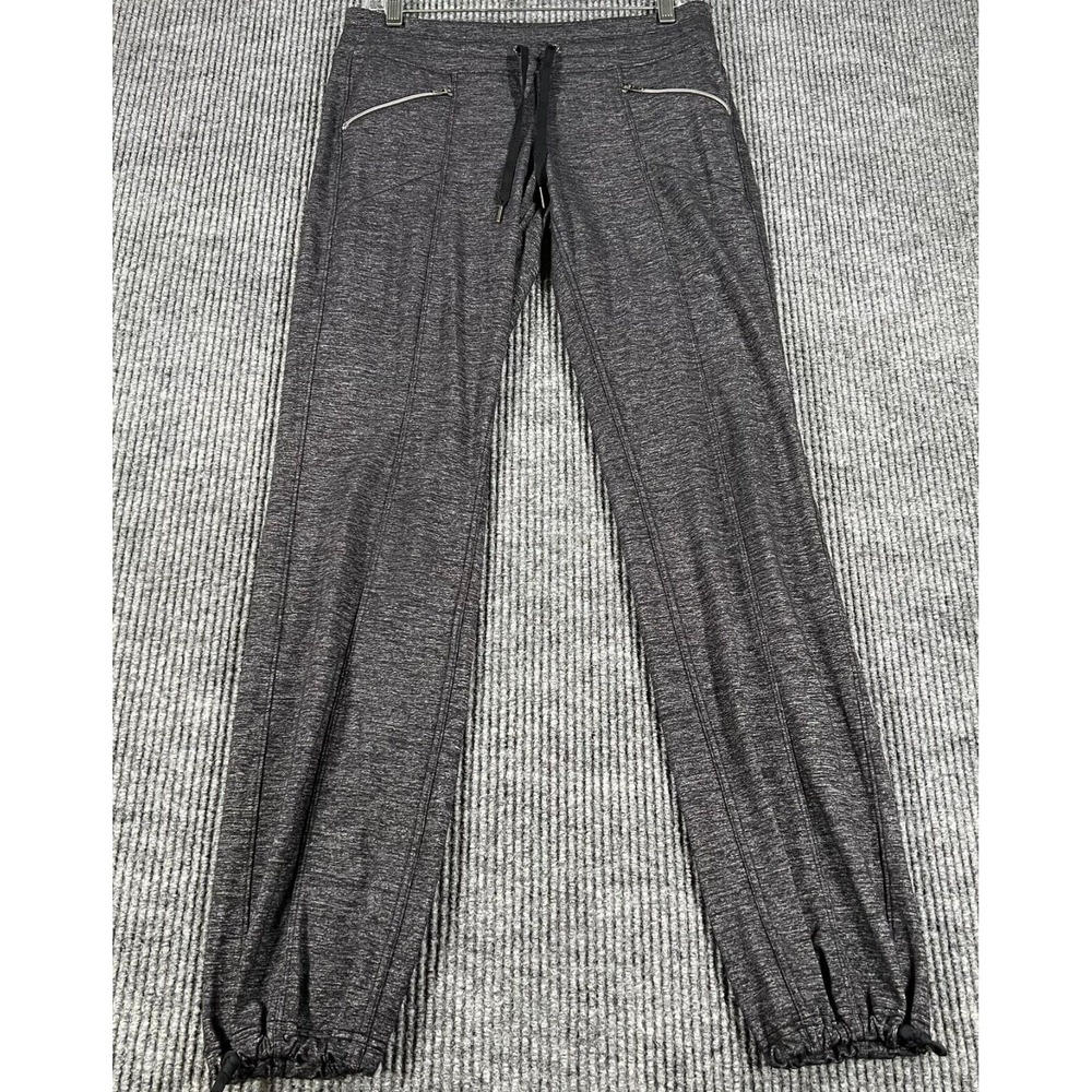 Athleta Joggers Womens Small Black Activewear Workout Casual Drawstrings Pockets